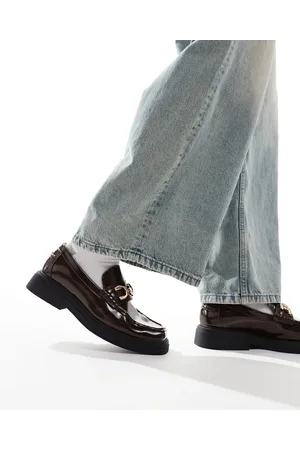 ASOS Loafers in with square toe and snaffle
