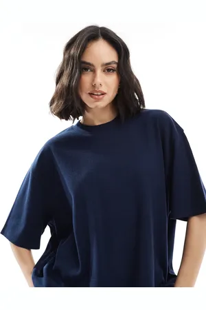 ASOS Oversized heavy weight t-shirt with side splits in waffle in