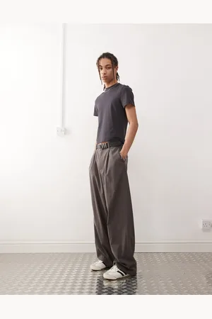Weekday Uno loose fit trousers in pinstripe
