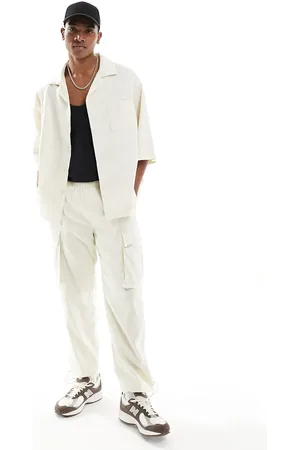 Sixth June Co-ord textured cargos in beige