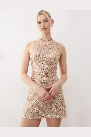 Motel Zeyana sequin mini tank dress in