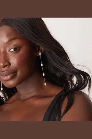 DesignB London Pearl drop earrings in