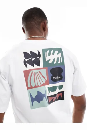 Parlez Stallo short sleeve logo t-shirt with back print in