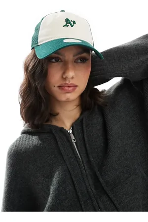New Era Oaklands Athletics micro trucker contrast cap in multi