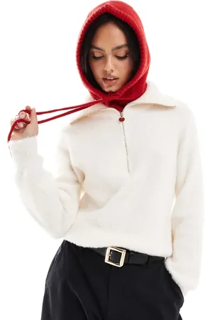 My Accessories Knitted balaclava with drawstring in