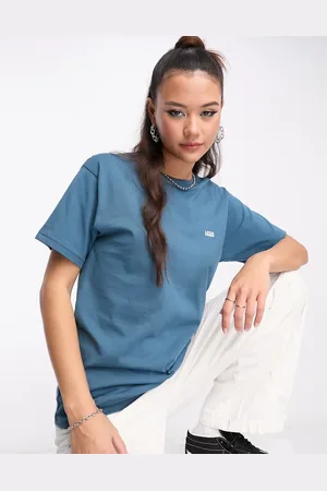 Vans Left chest logo t-shirt in teal