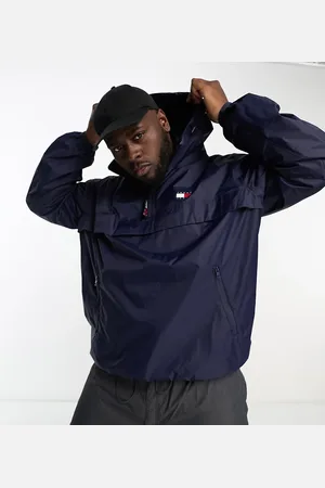 Tommy Hilfiger Big & Tall Chicago oversized half zip jacket in
