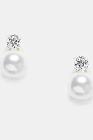 Kingsley Ryan Pearl and gem stud earrings in sterling