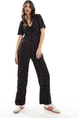 JDY Wide leg jumpsuit in floral print