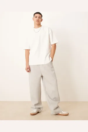 ASOS Wide leg heavyweight scuba jogger in marl