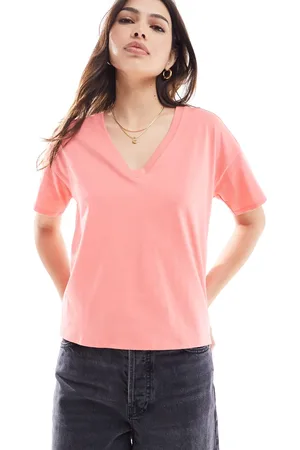 SCALPERS Premium basic t-shirt in light coral
