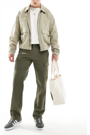 Only & Sons Straight fit cargo in khaki