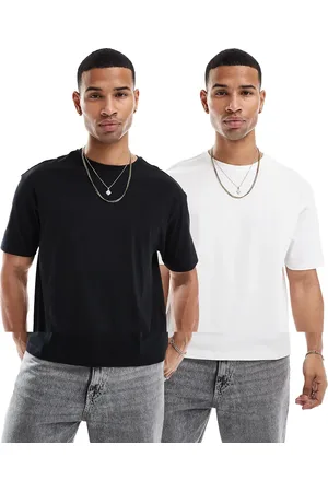 Another Influence Multipack set of 2 t-shirts in black and white