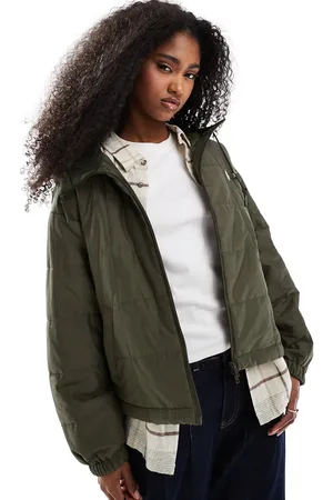 Ralph Lauren Quilted jacket with logo in olive
