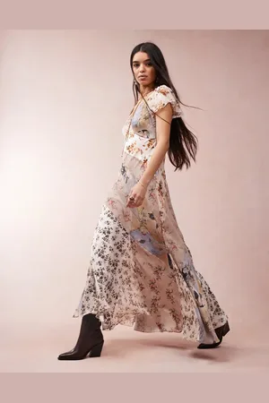 AllSaints Lala printed maxi dress in origin ditsy