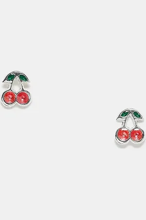 Kingsley Ryan Cherry stud earrings in sterling