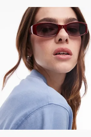 Topshop Ibiza slim racer wrap sunglasses in