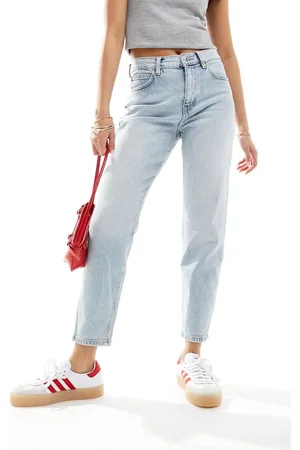 MANGO Not Found mom jeans in light