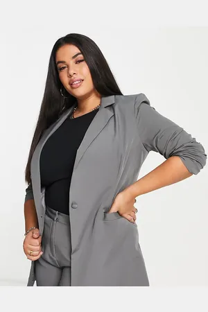 Unique 21 Plus longline blazer co-ord in