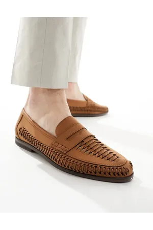 Schuh Reem woven loafers in tan