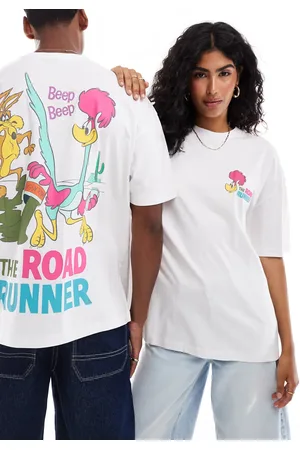 ASOS Unisex oversized t-shirt with Looney Tunes Road Runner prints in
