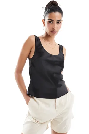 ASOS Scoop neck cami in satin in