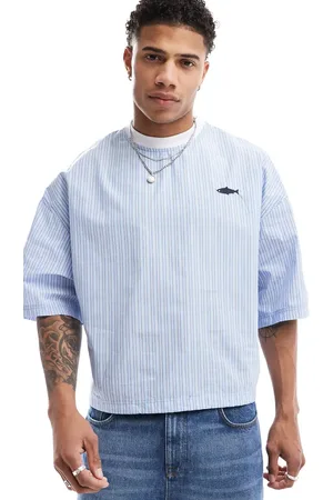 Bershka Stripe shirt t-shirt in