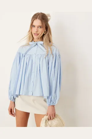 Sister Jane Oversized collar blouse in baby