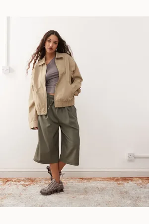 Weekday Oversized boxy fit jacket in beige