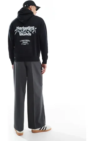 ASOS Oversized hoodie with chrome print in