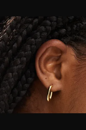 LOST SOULS Stainless steel hoop earrings in 18k plated