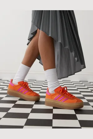 adidas Gazelle Bold platform trainers in and pink