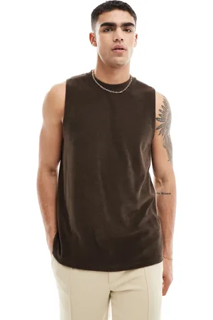 ASOS Standard fit vest in towelling