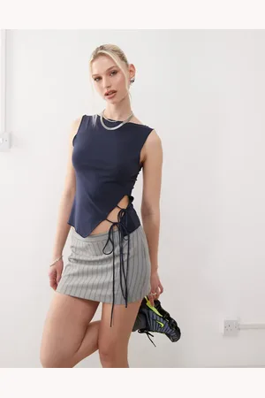 Weekday Boatneck top with side tie detail in