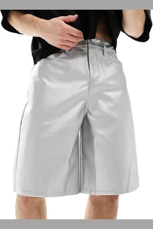 ASOS Leather look metallic jort