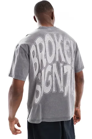 Bershka Broken printed t-shirt in