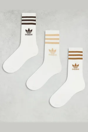 adidas 3 stripes crew sock in