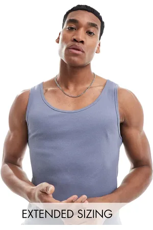 ASOS Muscle fit rib vest in