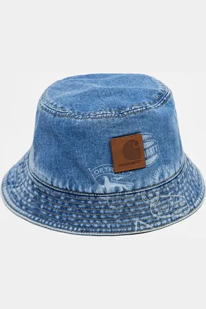 Carhartt Unisex stamp print denim bucket hat in