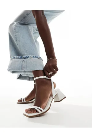 ASOS Honeydew mid block heeled sandals in