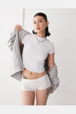 Monki Cotton seam boxer brief in