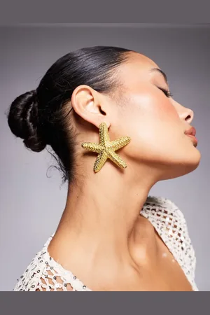 Kaiia Exclusive oversized starfish stud earrings in