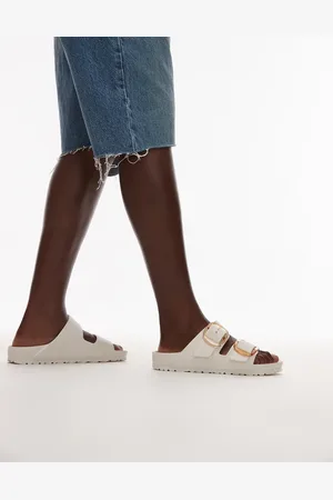 Birkenstock Arizona big buckle EVA sandals in Eggshell
