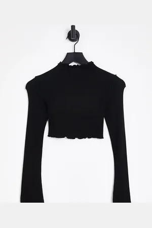 Topshop Outside seam funnel top in