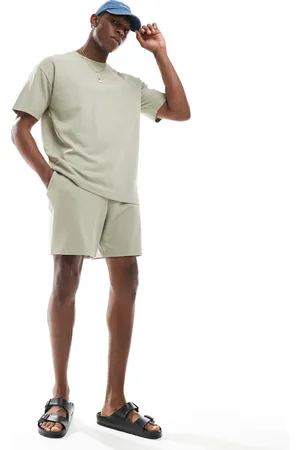 New Look Waffle shorts in stone