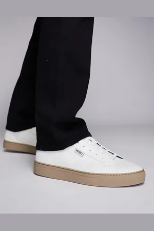 HUGO BOSS Morrie tenn trainers in with gumsole