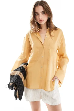 MANGO Oversized shirt in