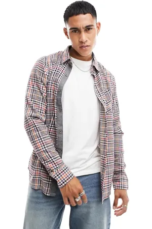 Brave Soul Long sleeve check shirt in heritage
