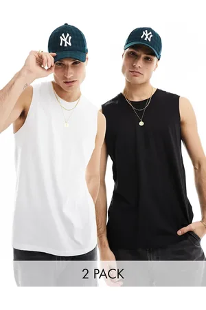 Cotton On Cotton On loose fit vest 2 pack black and