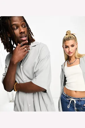 Weekday Unisex oversized short sleeve resort shirt in exclusive to ASOS